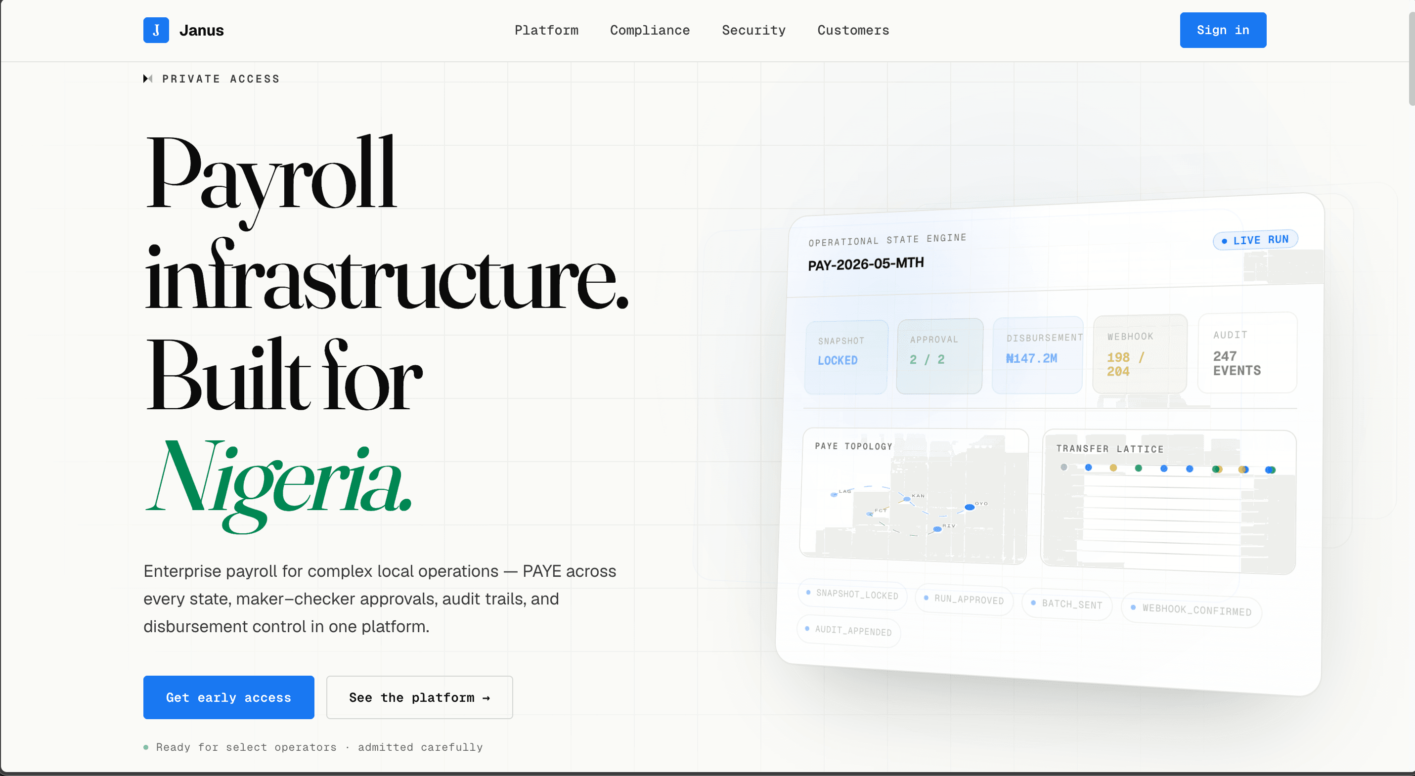 Janus Payroll project preview
