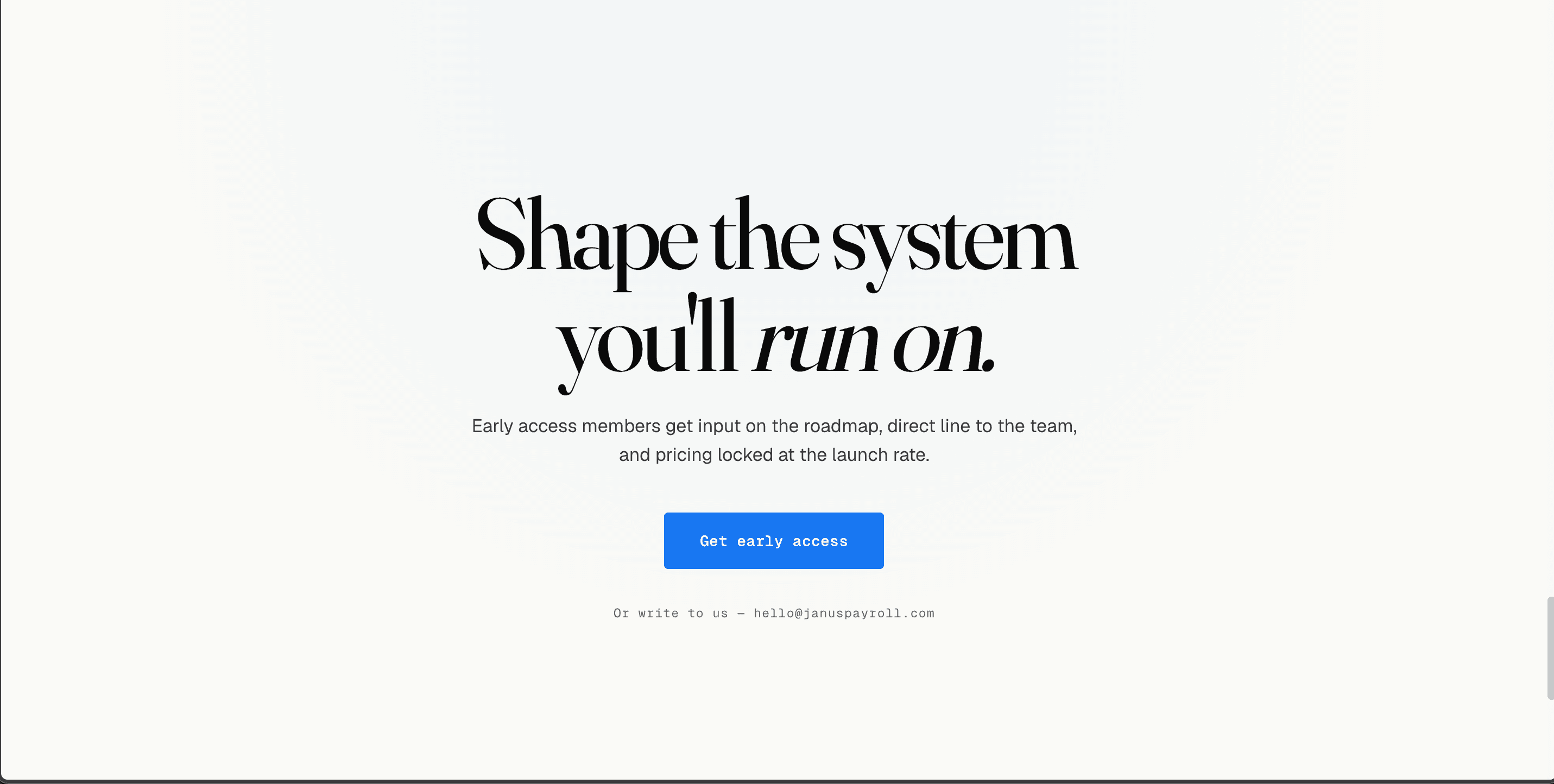 Janus Payroll project preview