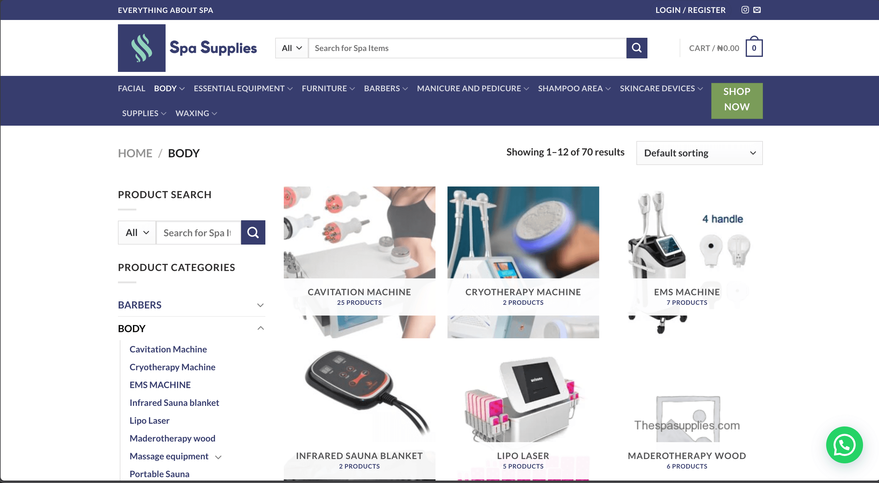 Spa Supply project preview